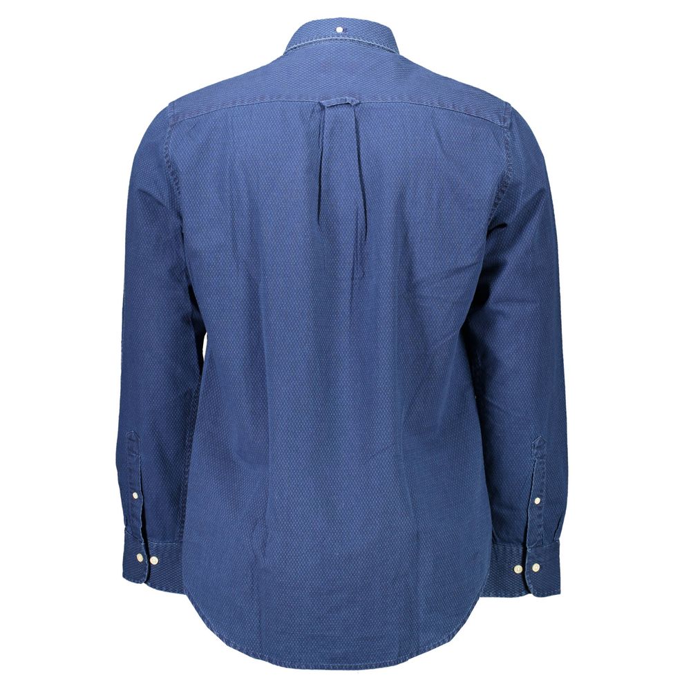 Gant Blue Cotton Men Shirt - S