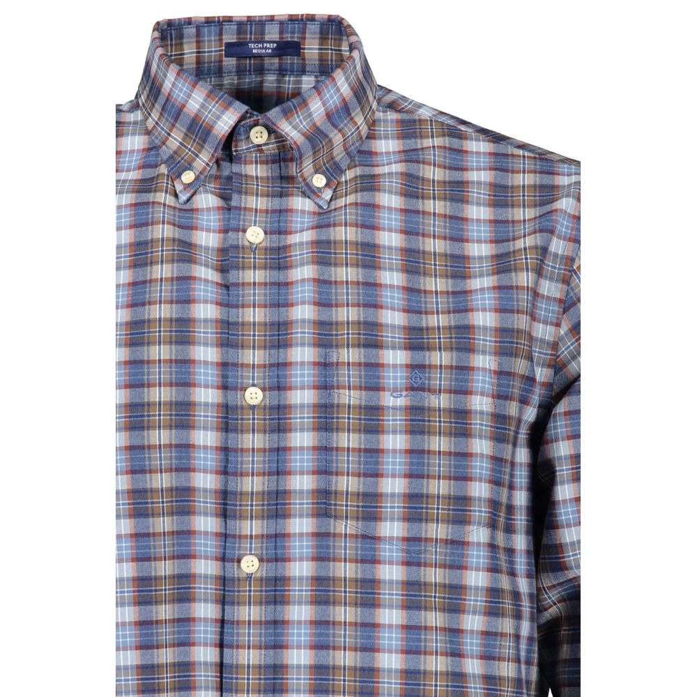 Gant Blue Cotton Men Shirt - S