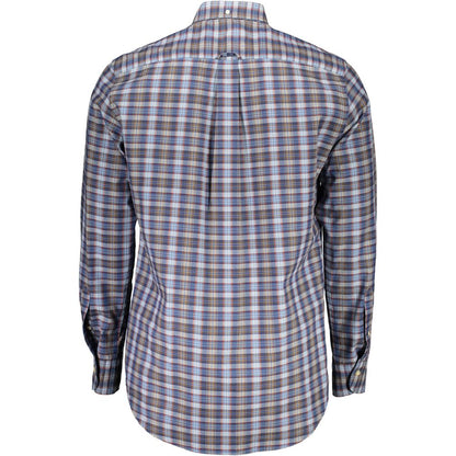 Gant Blue Cotton Men Shirt - S