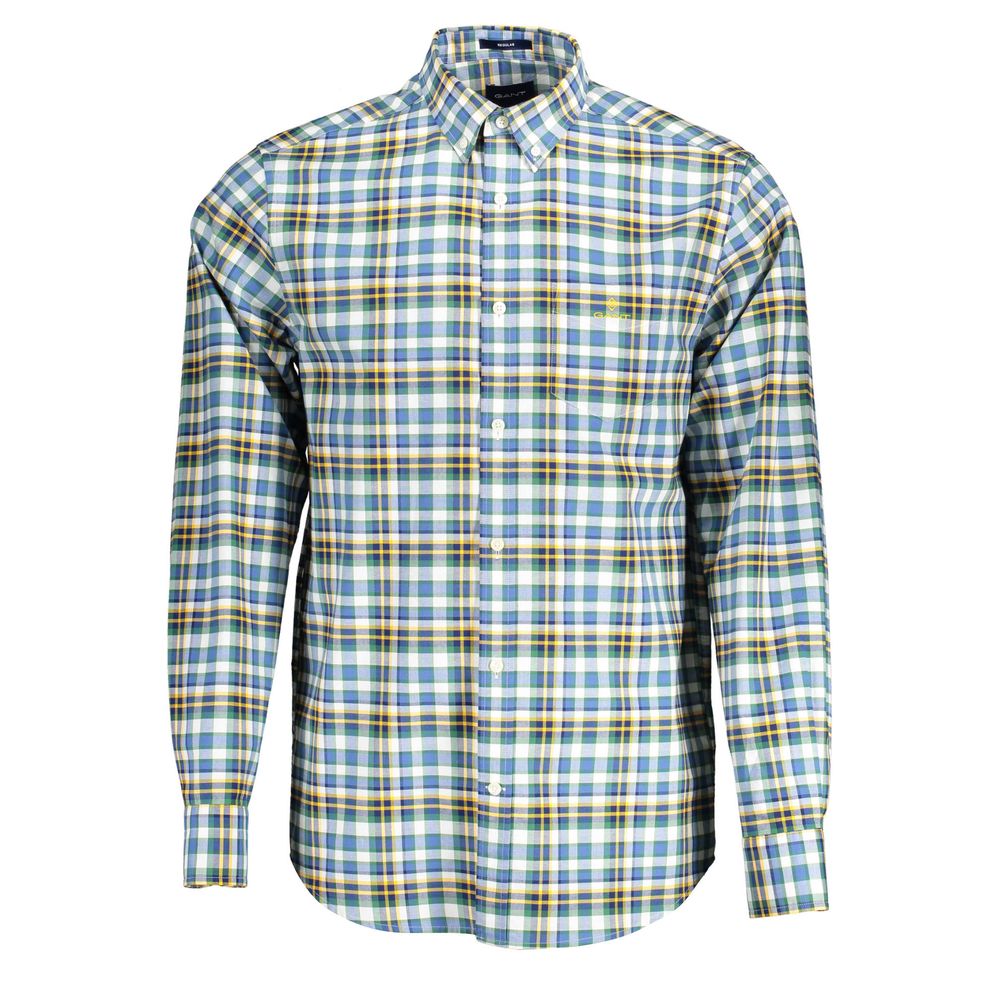 Gant Blue Cotton Mens Shirt - S