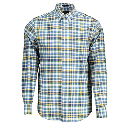 Gant Blue Cotton Mens Shirt - S