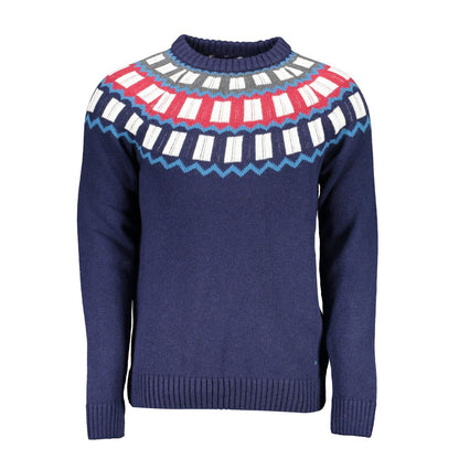 Gant Blue Wool Men Sweater