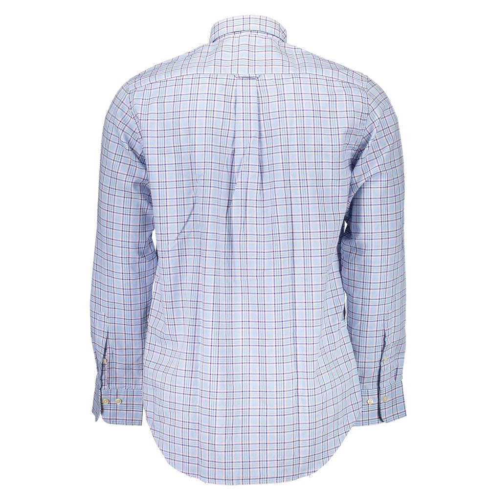 Gant Light Blue Cotton Men Shirt - S