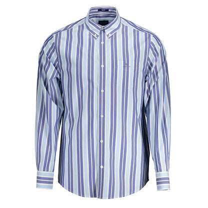 Gant Light Blue Cotton Men Shirt - S