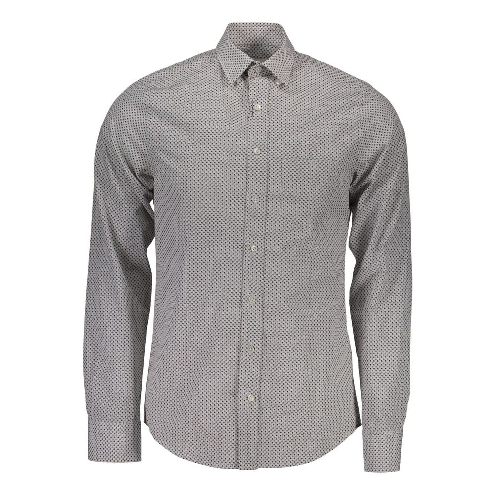 Gant White Cotton Men Shirt - S