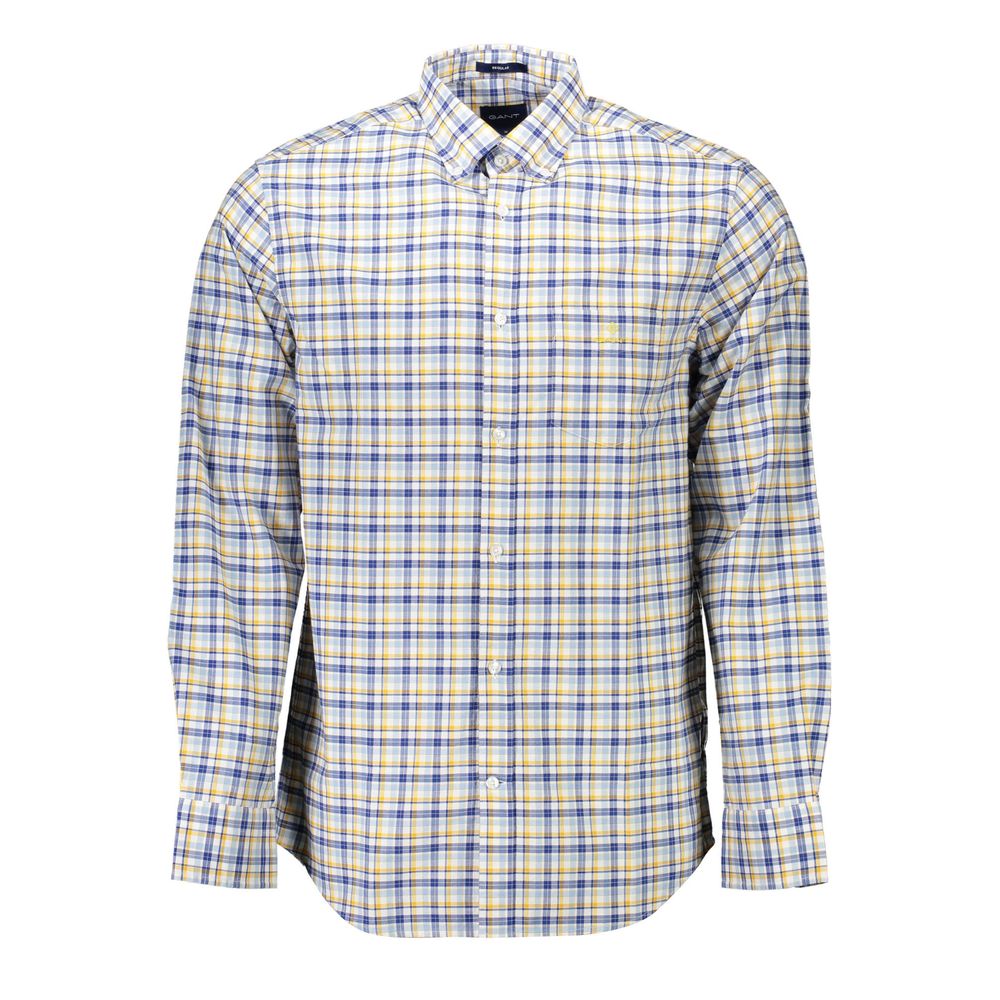 Gant Yellow Cotton Men Shirt - S