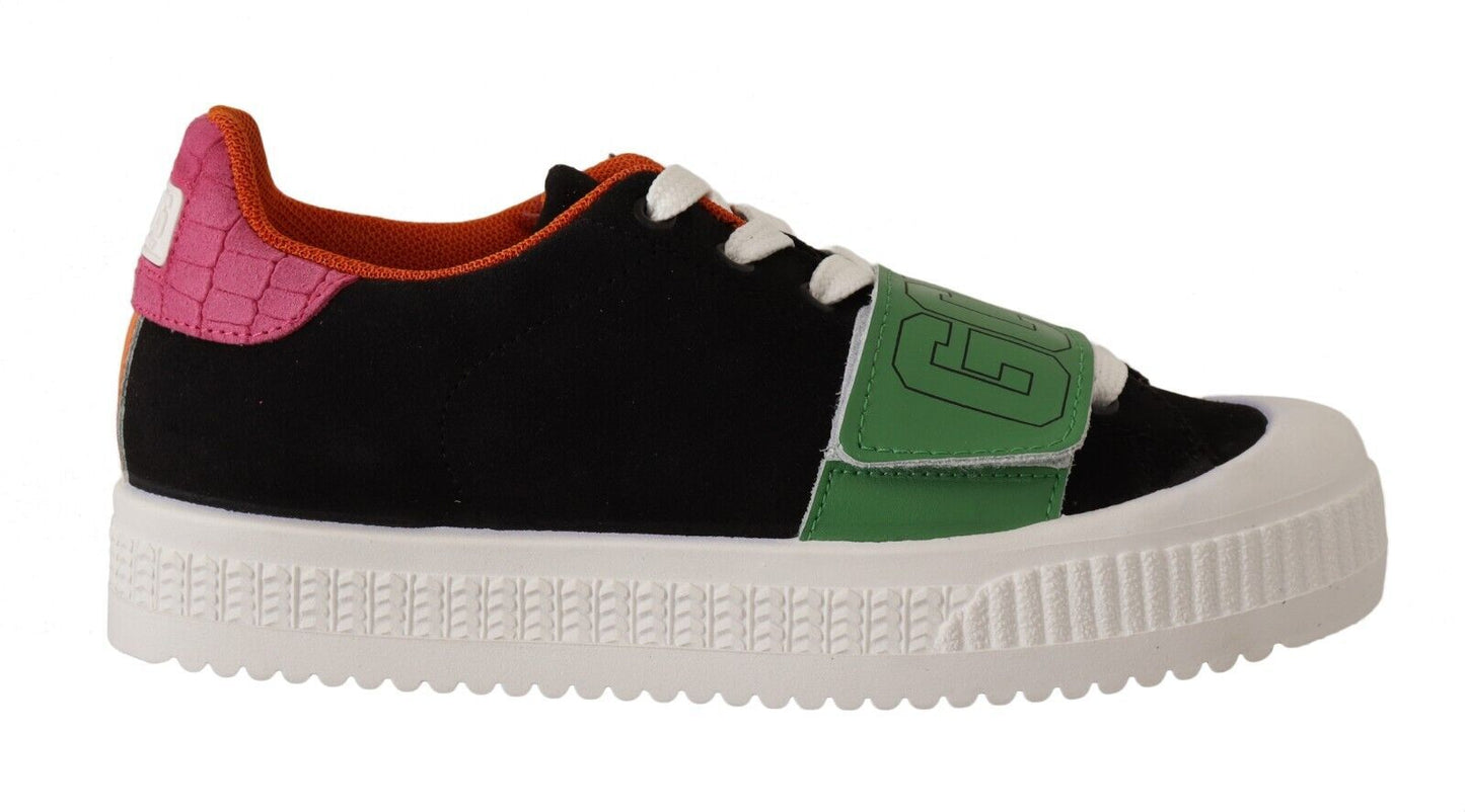 GCDS Stylish Multicolor Low Top Lace-Up Sneakers - EU38/US7.5