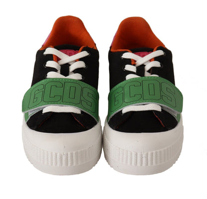 GCDS Stylish Multicolor Low Top Lace-Up Sneakers - EU38/US7.5