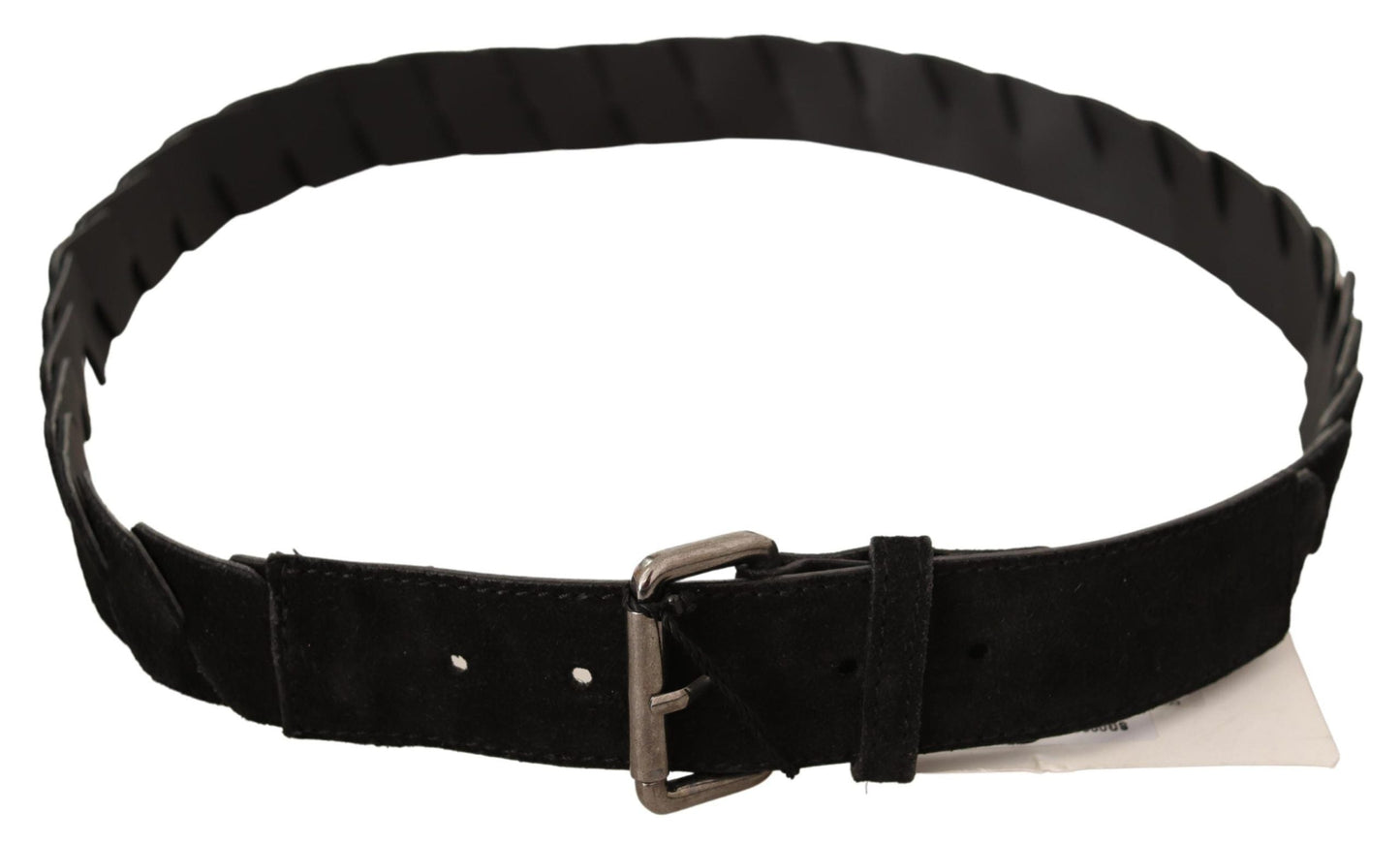 GF Ferre Elegant Black Waist Belt with Metal Buckle - 100 cm / 40 Inches