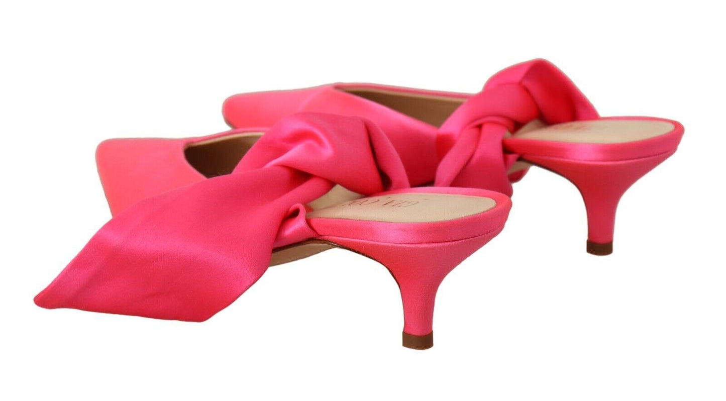 GIA COUTURE Chic Pink Kitten Heels for Elegant Evenings - EU36/US5.5