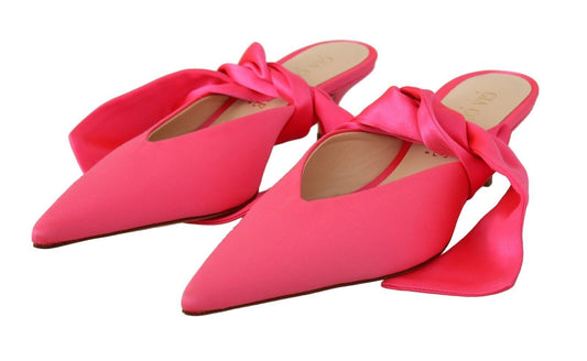 GIA COUTURE Chic Pink Kitten Heels for Elegant Evenings - EU36/US5.5