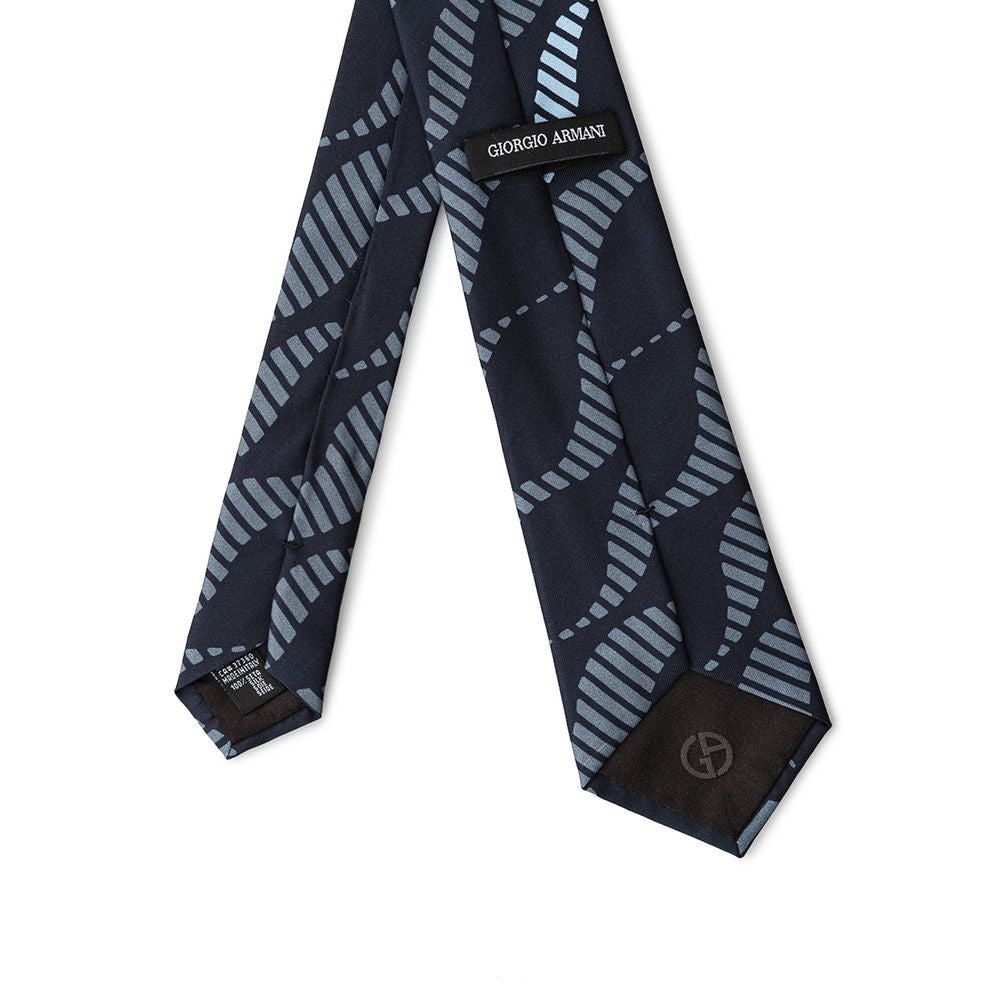 Giorgio Armani Blue Silk Ties & Bowty - One Size