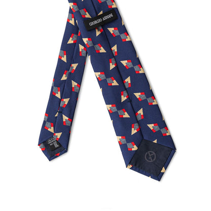 Giorgio Armani Blue Silk Ties & Bowty - One Size