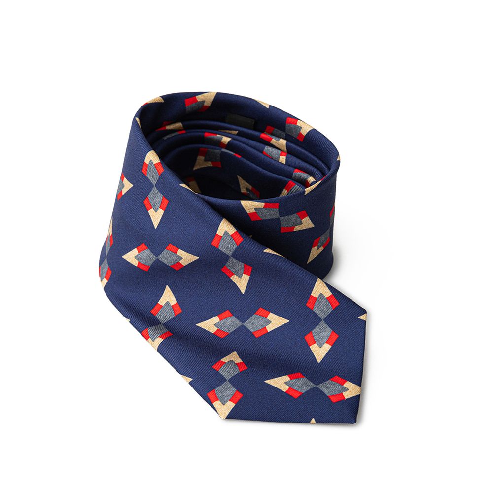 Giorgio Armani Blue Silk Ties & Bowty - One Size