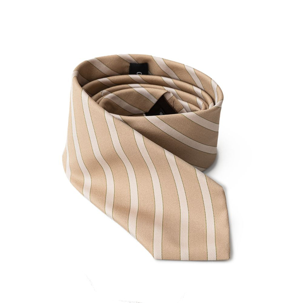 Giorgio Armani Gold Silk Ties & Bowty - One Size