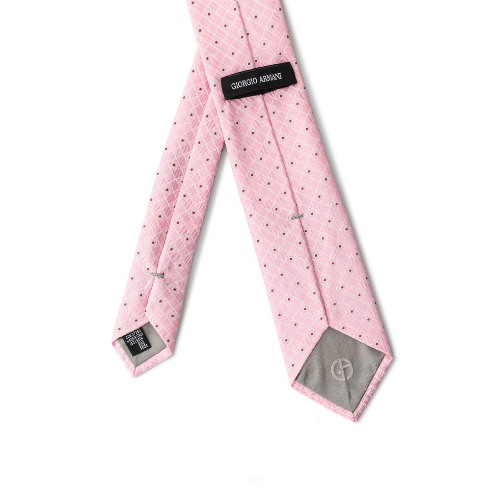 Giorgio Armani Pink Silk Ties & Bowty - One Size