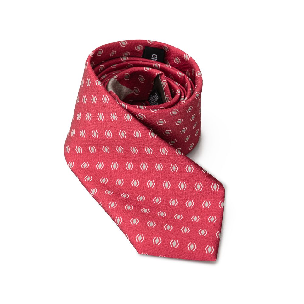 Giorgio Armani Red Silk Ties & Bowty - One Size