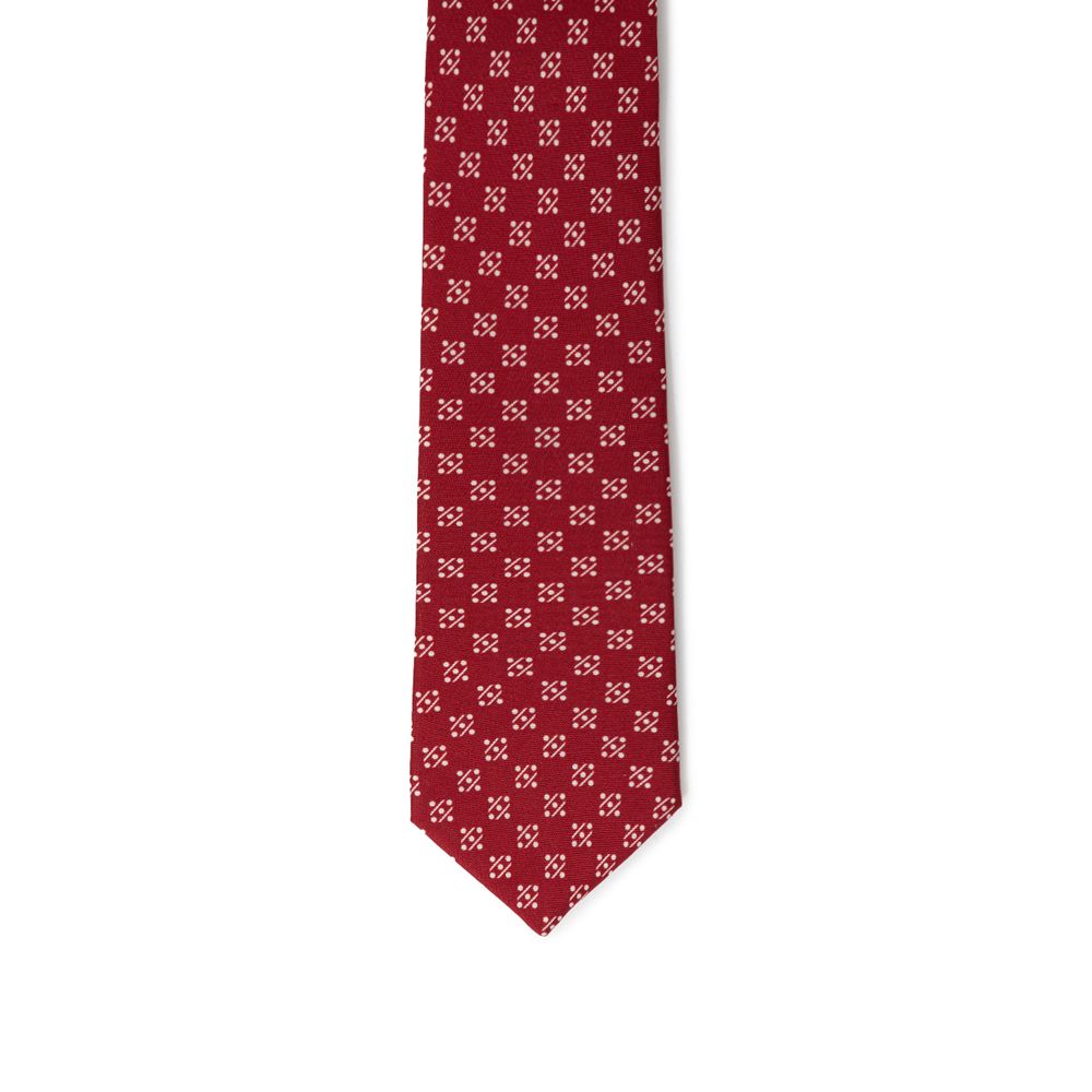 Giorgio Armani Red Silk Ties & Bowty - One Size