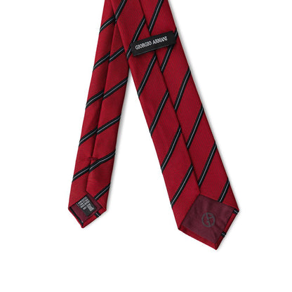 Giorgio Armani Red Silk Ties & Bowty - One Size