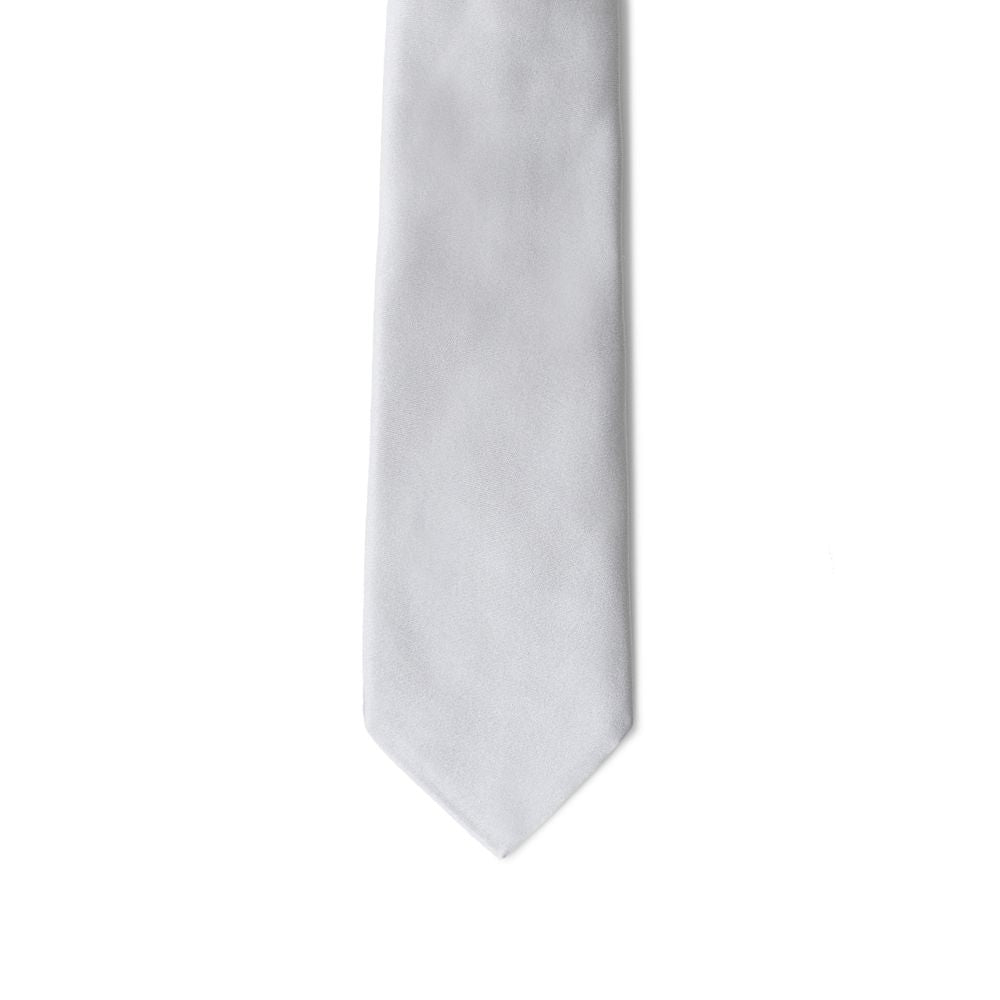 Giorgio Armani Silver Silk Ties & Bowty - One Size