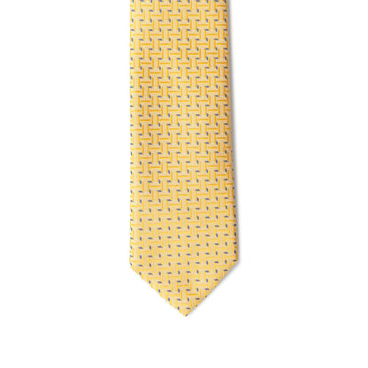 Giorgio Armani Yellow Silk Ties & Bowty - One Size