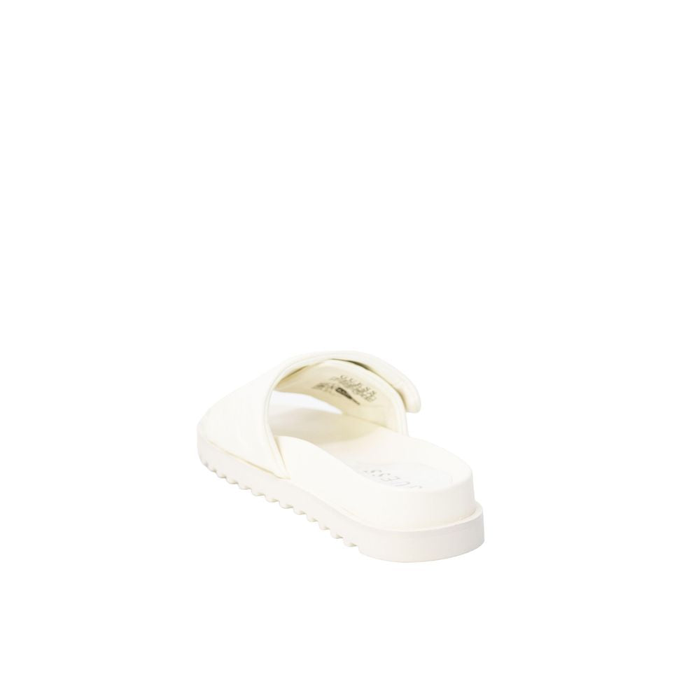 Guess Beige Synthetic Material Sandal - EU36/US6