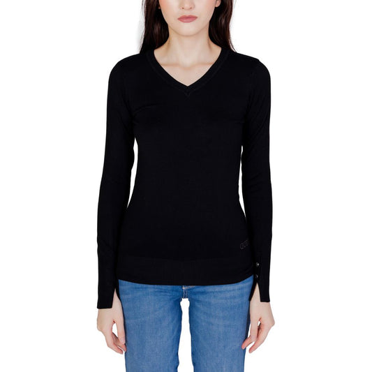 Guess Black Cotton Tops & T-Shirt