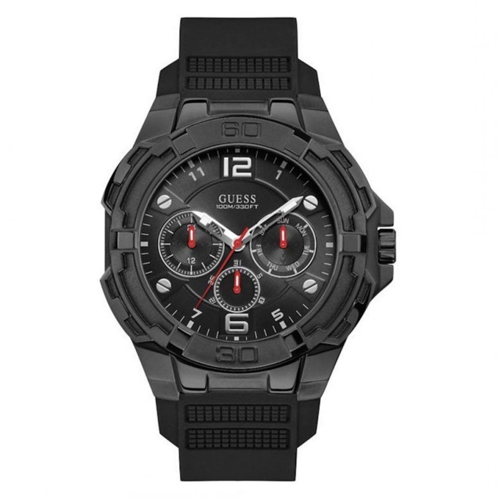 Guess Black Silicone Watch