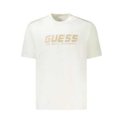 Guess Jeans Beige Cotton Men T-Shirt - XXL