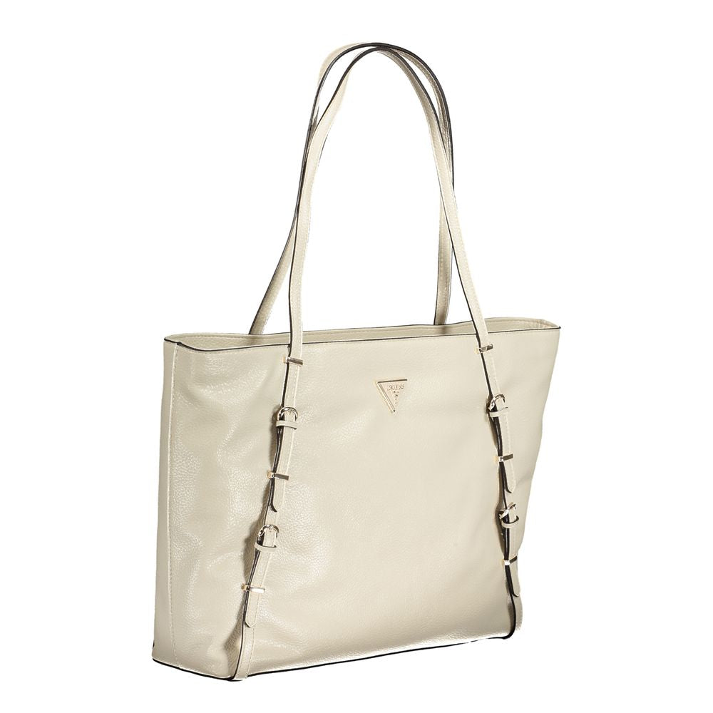 Guess Jeans Beige Polyethylene Handbag