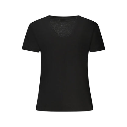 Guess Jeans Black Lycra Women T-Shirt