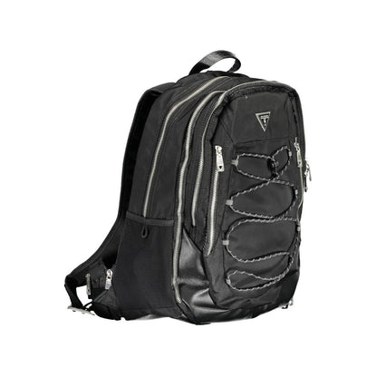 Guess Jeans Black Polyamide Men Backpack