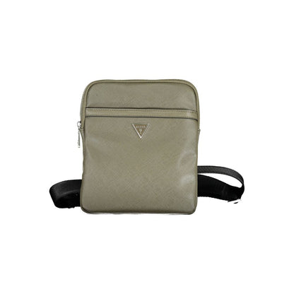 Guess Jeans Green Polyamide Men Shoulder Bag