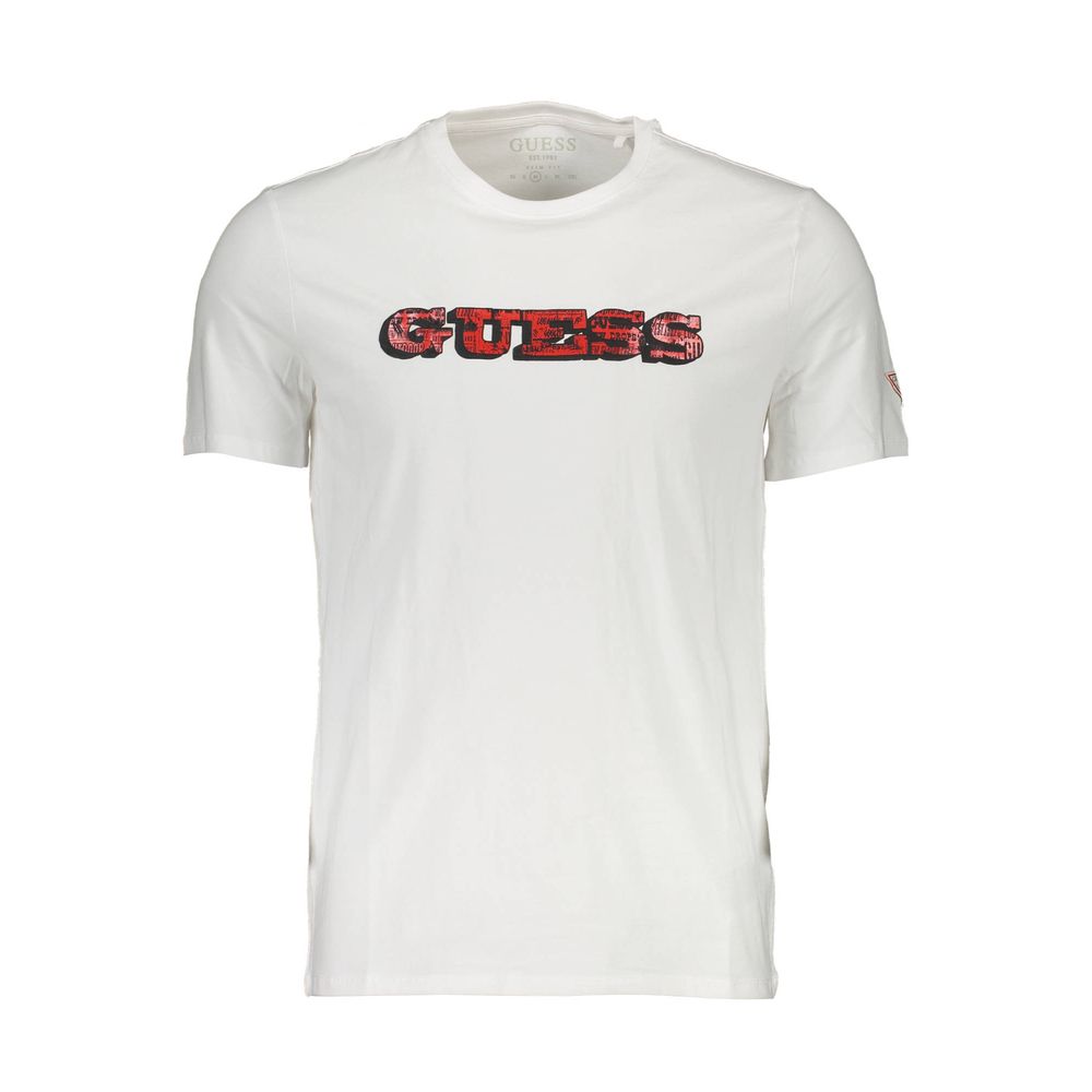 Guess Jeans White Cotton Men T-Shirt - XXL