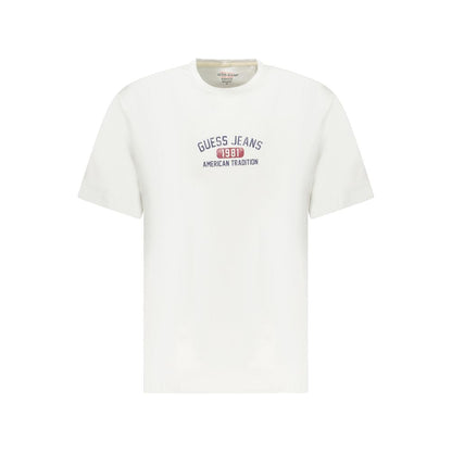 Guess Jeans White Cotton Men TShirt