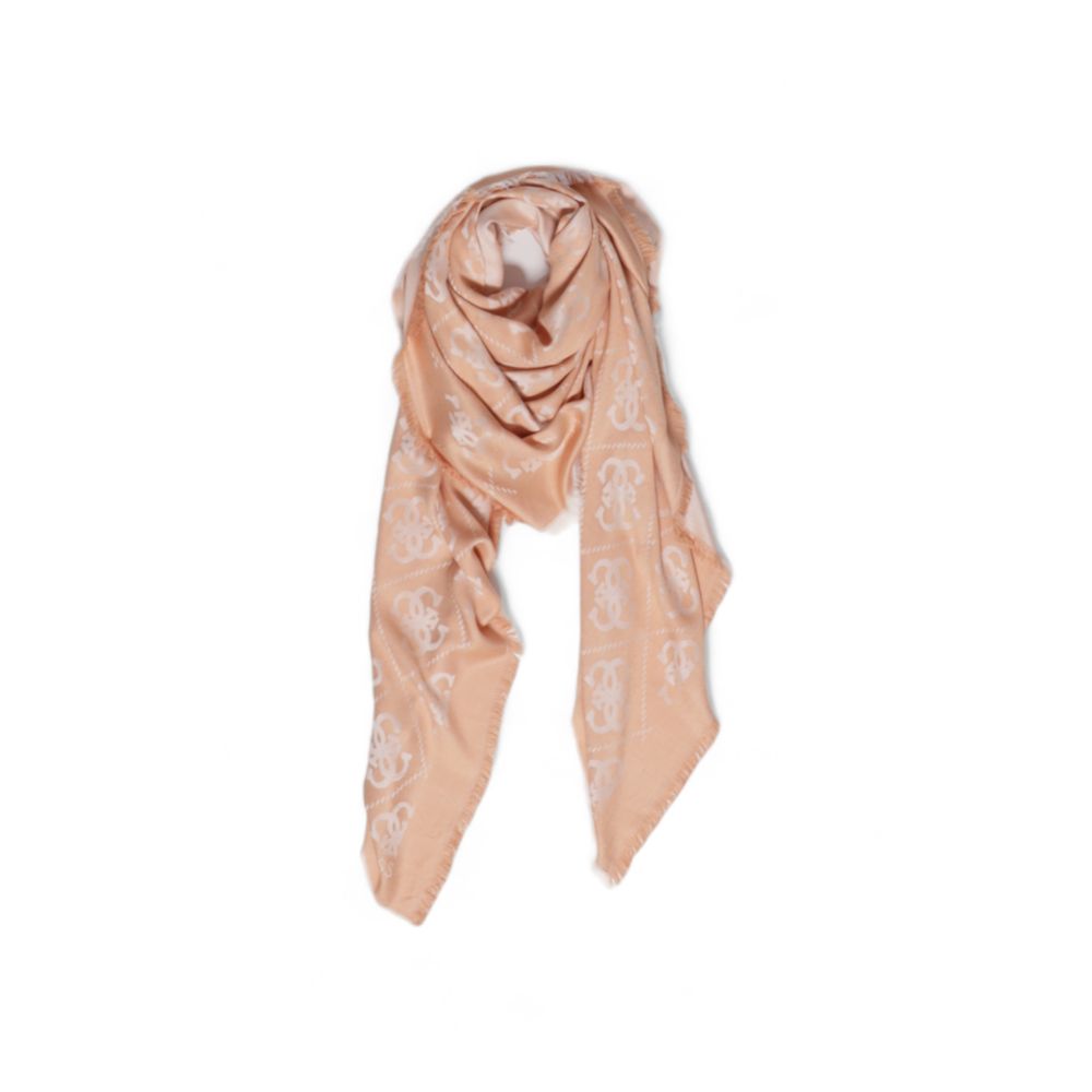 Guess Orange Viscose Scarf - One Size