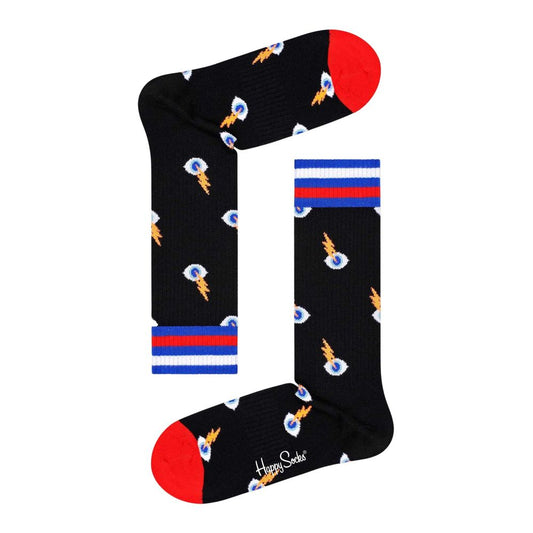 Happy Socks Black Cotton Sock - 36-40