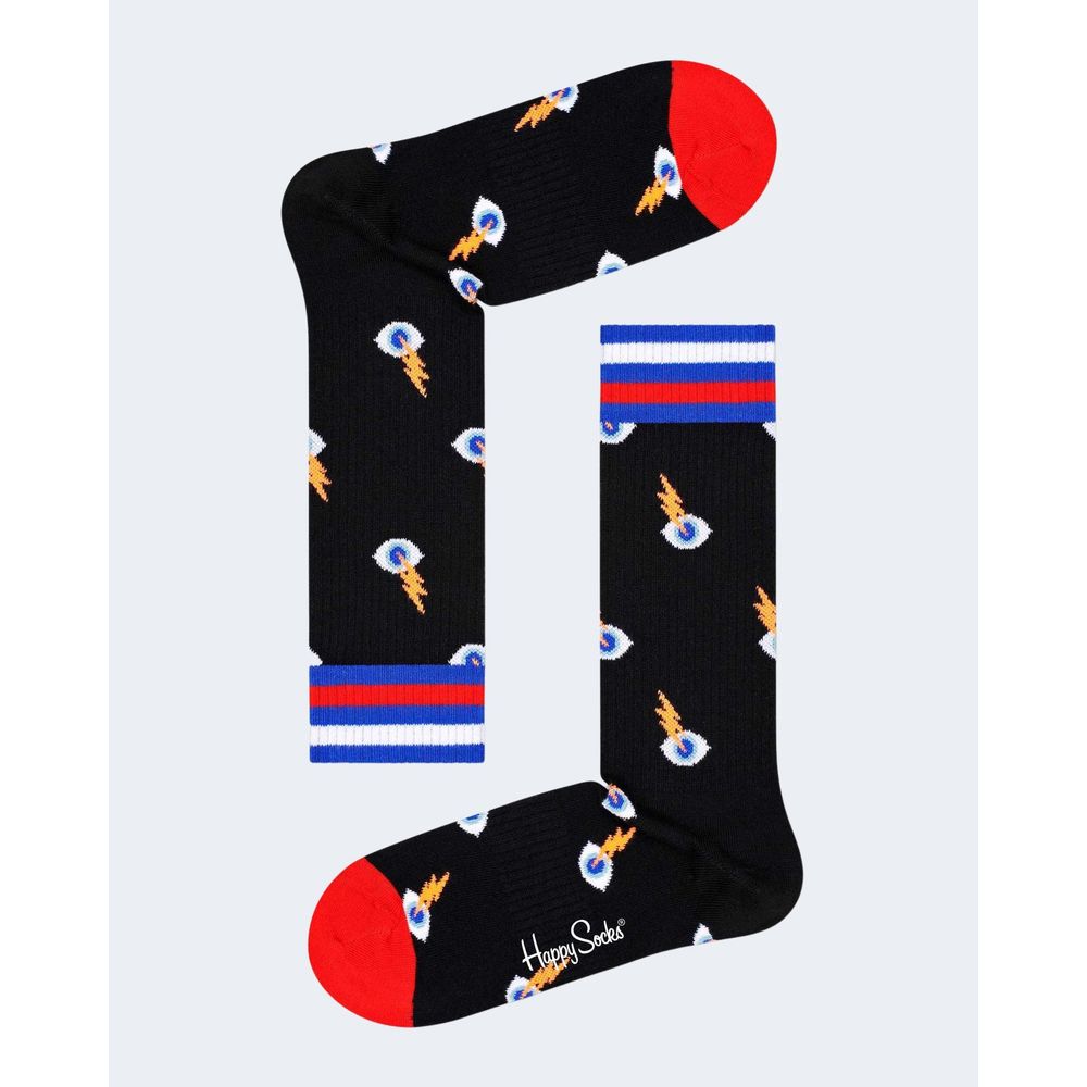 Happy Socks Black Cotton Sock - 36-40