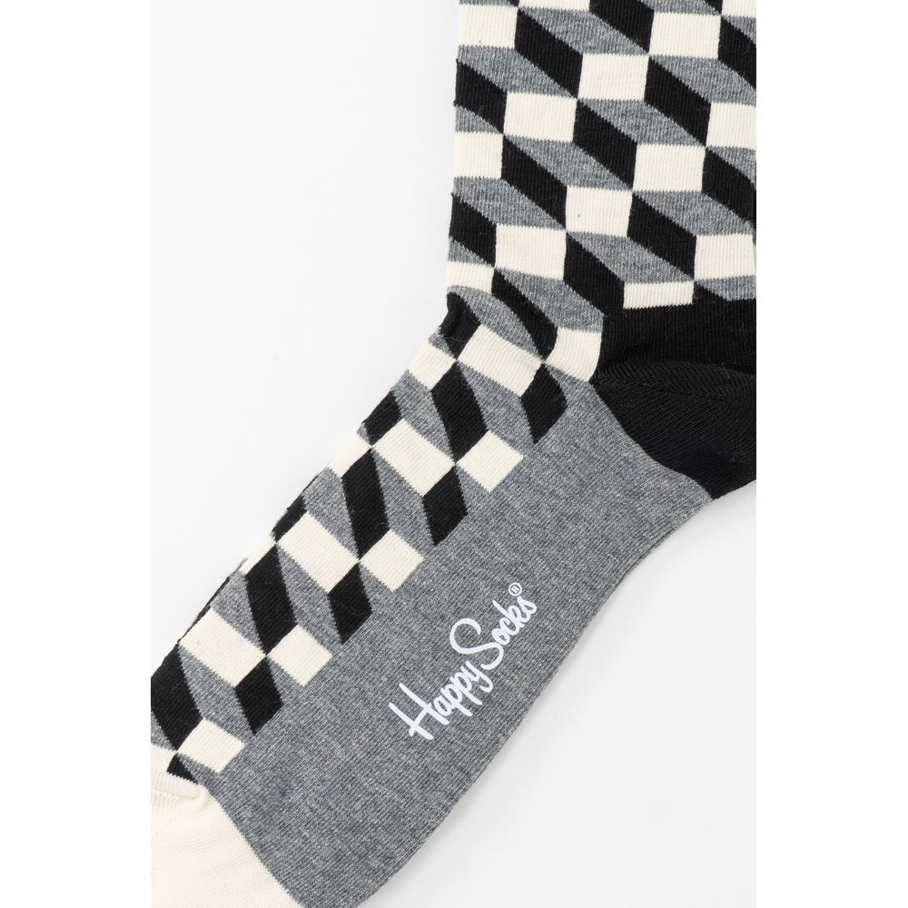 Happy Socks Gray Cotton Sock - 36-40