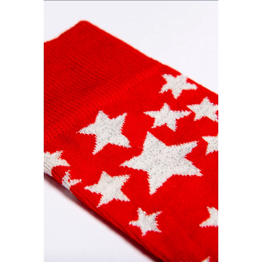 Happy Socks Red Cotton Sock - 36-40