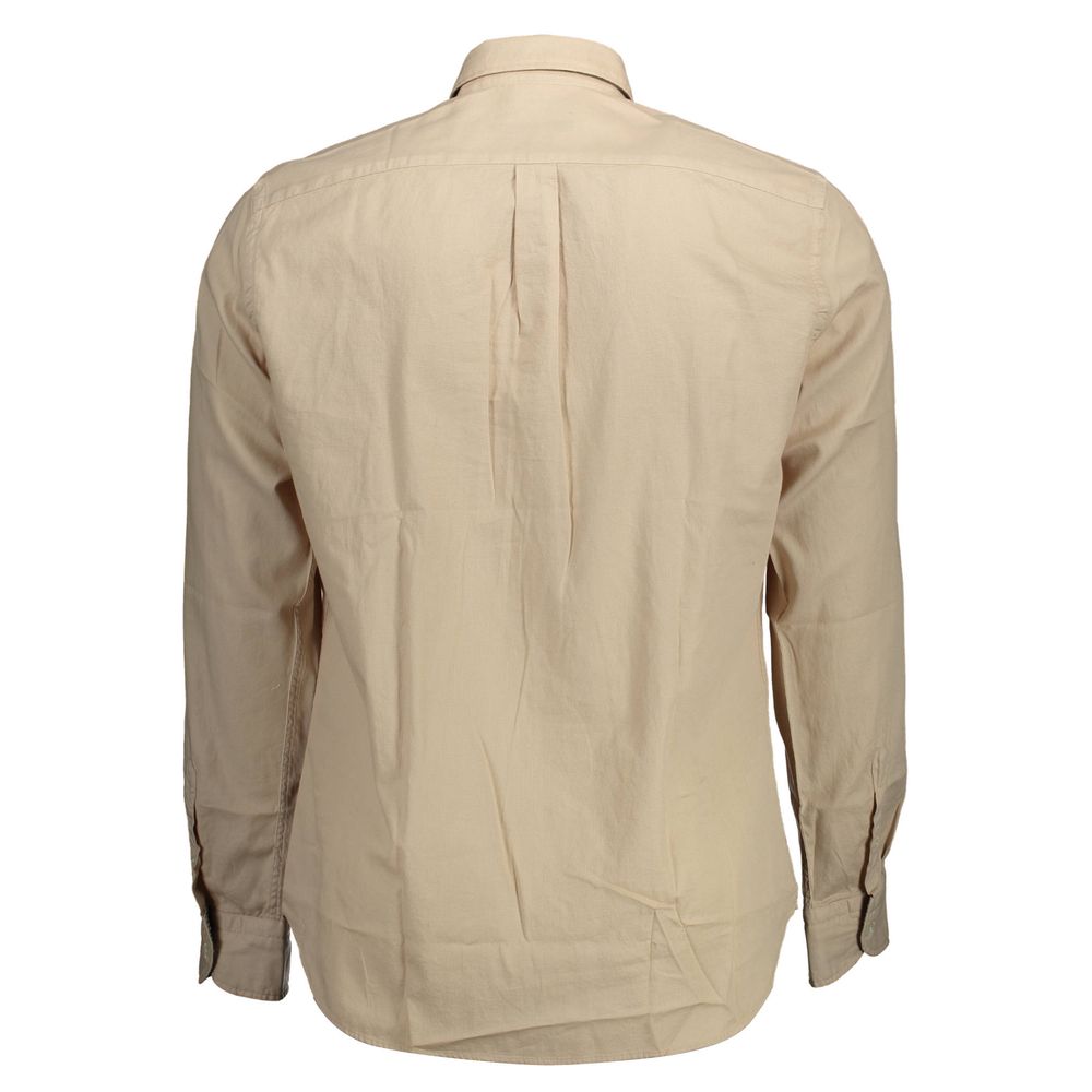 Harmont & Blaine Beige Cotton Men Shirt