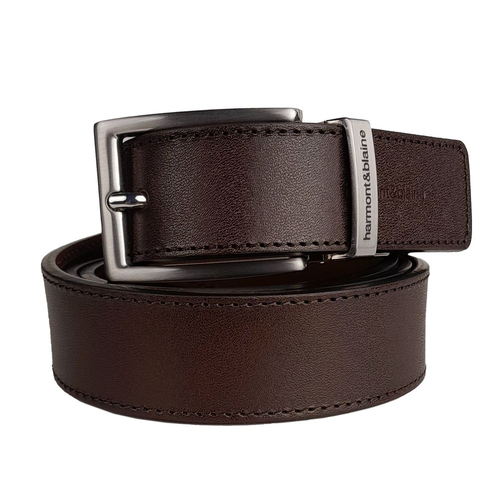 Harmont & Blaine Brown Calfskin Men Belt