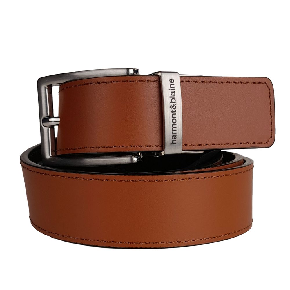 Harmont & Blaine Brown Calfskin Men Belt