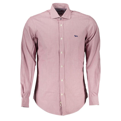 Harmont & Blaine Chic Pink Narrow Fit Long Sleeve Shirt - XXL