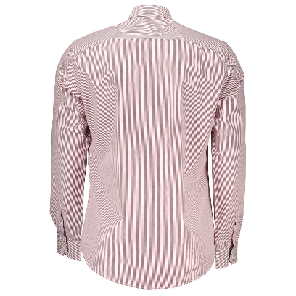 Harmont & Blaine Chic Pink Narrow-Fit Organic Cotton Shirt - XXL