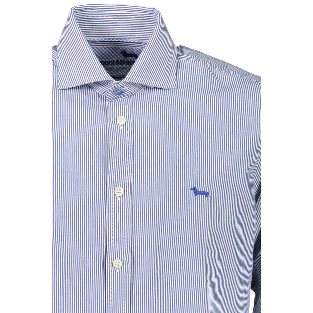 Harmont & Blaine Elegant Blue Organic Cotton Shirt