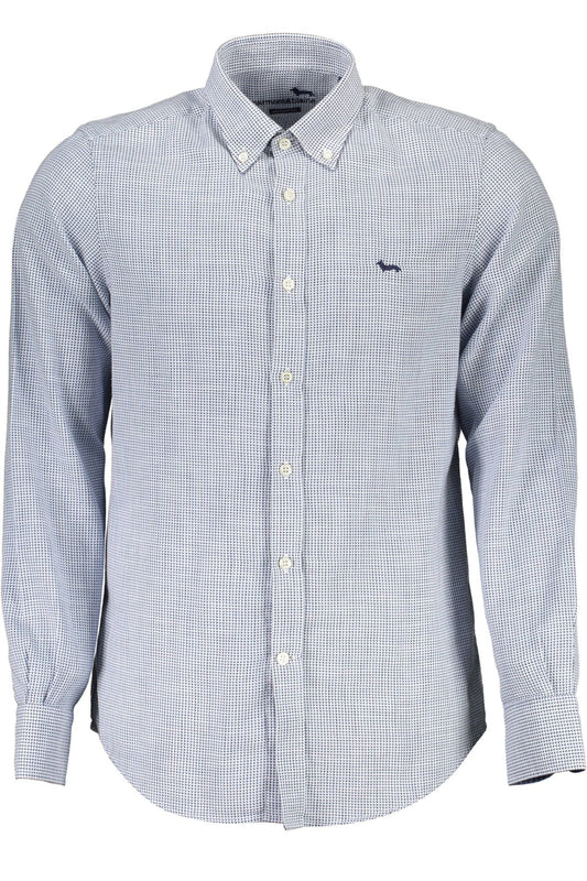 Harmont & Blaine Elegant Light Blue Cotton Shirt for Men - M