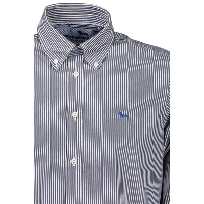 Harmont & Blaine Elegant Striped Long Sleeve Shirt - XL