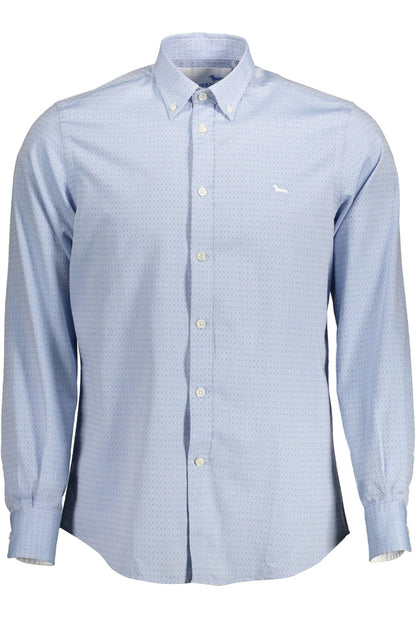 Harmont & Blaine Light Blue Cotton Regular Fit Shirt - XL