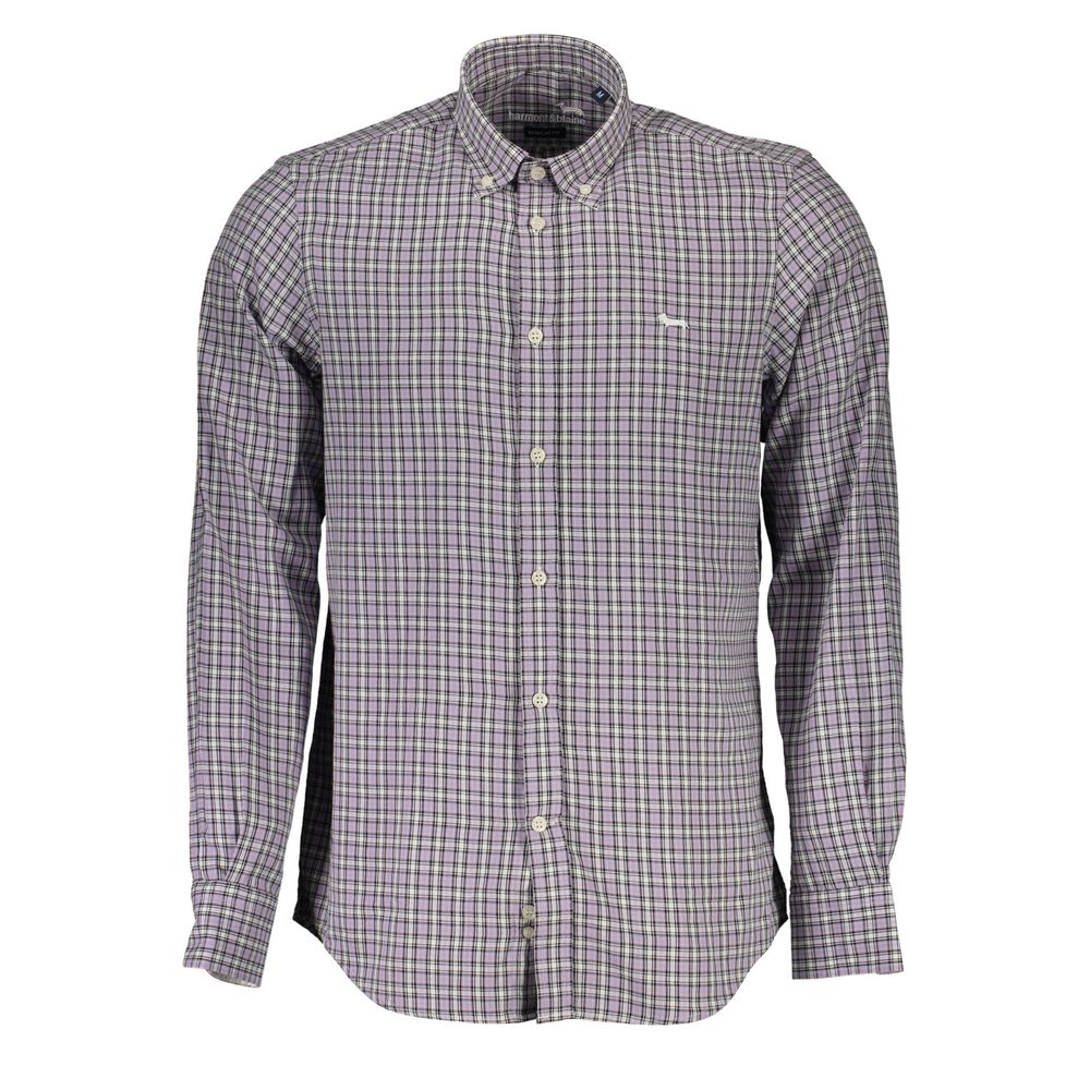 Harmont & Blaine Purple Cotton Men Shirt